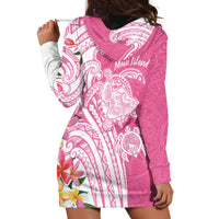 Aloha Maui Island Personalized Hoodie Dress Rose Dreamy Turtle