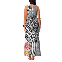 Aloha Kahoolawe Island Personalized Family Matching Tank Maxi Dress and Hawaiian Shirt Ashen Dreamy Turtle