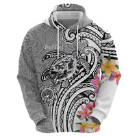 Aloha Kahoolawe Island Personalized Hoodie Ashen Dreamy Turtle