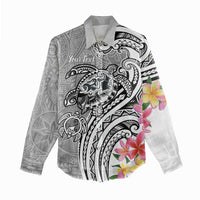 Aloha Kahoolawe Island Personalized Women Casual Shirt Ashen Dreamy Turtle LT7 - Polynesian Pride