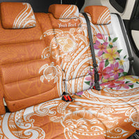 Aloha Lanai Island Personalized Back Car Seat Cover Orange Dreamy Turtle