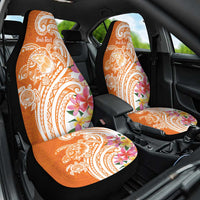Aloha Lanai Island Personalized Car Seat Cover Orange Dreamy Turtle
