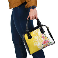 Aloha Oahu Island Personalized Shoulder Handbag Yellow Dreamy Turtle