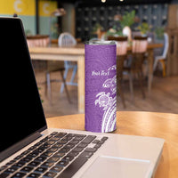 Aloha Kauai Island Personalized Skinny Tumbler Lilac Dreamy Turtle LT7 - Polynesian Pride