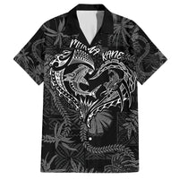 Hawaii Father's Day Vintage Lei Family Matching Tank Maxi Dress and Hawaiian Shirt Hauoli la Makuakane - Black