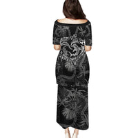 Hawaii Father's Day Vintage Lei Puletasi Hauoli la Makuakane - Black