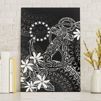 Black Kuki Airani Tapakau Canvas Wall Art Tribal Anchor Mix Tiare LT7 Without Frame Black - Polynesian Pride