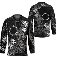 Black Kuki Airani Tapakau Hockey Jersey Tribal Anchor Mix Tiare