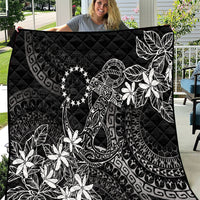 Black Kuki Airani Tapakau Quilt Tribal Anchor Mix Tiare LT7 Black - Polynesian Pride