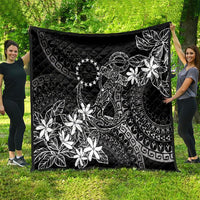 Black Kuki Airani Tapakau Quilt Tribal Anchor Mix Tiare LT7 - Polynesian Pride