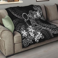 Black Kuki Airani Tapakau Quilt Tribal Anchor Mix Tiare LT7 - Polynesian Pride