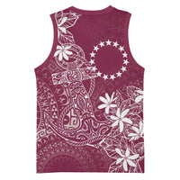 Maroon Kuki Airani Tapakau Basketball Jersey Tribal Anchor Mix Tiare LT7 - Polynesian Pride