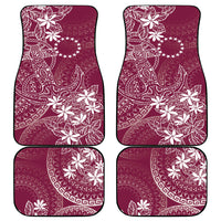 Maroon Kuki Airani Tapakau Car Mats Tribal Anchor Mix Tiare