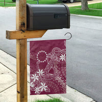 Maroon Kuki Airani Tapakau Garden Flag Tribal Anchor Mix Tiare