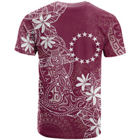Maroon Kuki Airani Tapakau T Shirt Tribal Anchor Mix Tiare