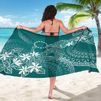 Teal Kuki Airani Tapakau Sarong Tribal Anchor Mix Tiare