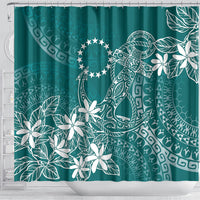 Teal Kuki Airani Tapakau Shower Curtain Tribal Anchor Mix Tiare