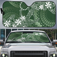 Sage Green Kuki Airani Tapakau Auto Sun Shade Tribal Anchor Mix Tiare