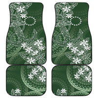 Sage Green Kuki Airani Tapakau Car Mats Tribal Anchor Mix Tiare