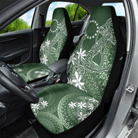 Sage Green Kuki Airani Tapakau Car Seat Cover Tribal Anchor Mix Tiare