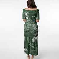 Sage Green Kuki Airani Tapakau Puletasi Tribal Anchor Mix Tiare LT7 - Polynesian Pride