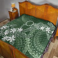 Sage Green Kuki Airani Tapakau Quilt Tribal Anchor Mix Tiare