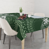 Sage Green Kuki Airani Tapakau Tablecloth Tribal Anchor Mix Tiare LT7 - Polynesian Pride