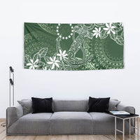 Sage Green Kuki Airani Tapakau Tapestry Tribal Anchor Mix Tiare