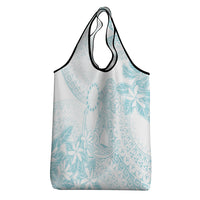 Turquoise Kuki Airani Tapakau Grocery Bag Tribal Anchor Mix Tiare