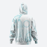 Turquoise Kuki Airani Tapakau Hoodie Tribal Anchor Mix Tiare