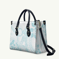 Turquoise Kuki Airani Tapakau Leather Bag Tribal Anchor Mix Tiare LT7 Turquoise - Polynesian Pride
