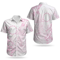 Candy Pink Kuki Airani Tapakau Couples Matching Summer Maxi Dress and Hawaiian Shirt Tribal Anchor Mix Tiare LT7 - Polynesian Pride