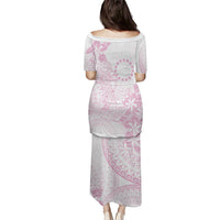 Candy Pink Kuki Airani Tapakau Family Matching Puletasi and Hawaiian Shirt Tribal Anchor Mix Tiare LT7 - Polynesian Pride