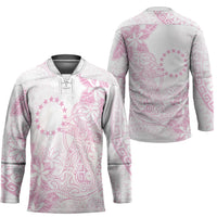 Candy Pink Kuki Airani Tapakau Hockey Jersey Tribal Anchor Mix Tiare
