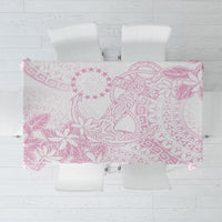 Candy Pink Kuki Airani Tapakau Tablecloth Tribal Anchor Mix Tiare