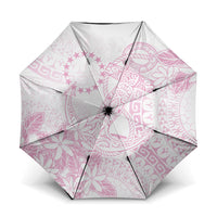 Candy Pink Kuki Airani Tapakau Umbrella Tribal Anchor Mix Tiare LT7 One Size Folded 11.42 inch Opened Diameter 37.4 inch Candy Pink - Polynesian Pride