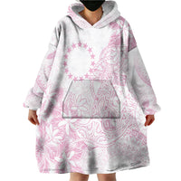 Candy Pink Kuki Airani Tapakau Wearable Blanket Hoodie Tribal Anchor Mix Tiare LT7 - Polynesian Pride