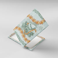 Hawaii Kaho'olawe Island Flowers Lei Canvas Wall Art Silver Hinahina Kū Kahakai