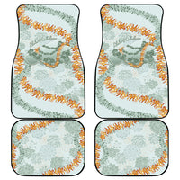 Hawaii Kaho'olawe Island Flowers Lei Car Mats Silver Hinahina Kū Kahakai