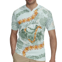 Hawaii Kaho'olawe Island Flowers Lei Rugby Jersey Silver Hinahina Kū Kahakai