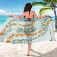 Hawaii Kaho'olawe Island Flowers Lei Sarong Silver Hinahina Kū Kahakai