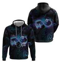 Polynesian Personalized Memorial Zip Hoodie Oceanic Infinity Symbol - Until We Meet Again LT7 - Polynesian Pride