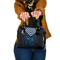 New Zealand Matariki Shoulder Handbag Galaxy Poutama Motifs