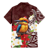 Felis Pasgua Guam Family Matching Mermaid Dress and Hawaiian Shirt Christmas Sihek Kingfisher with Guasali LT7 - Polynesian Pride