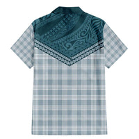 Aloha Hawaii Cowboys Paniolo Family Matching Mermaid Dress and Hawaiian Shirt Teal Palaka LT7 - Polynesian Pride