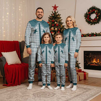 Aloha Hawaii Cowboys Paniolo Christmas Pajama Set Teal Palaka LT7 - Polynesian Pride