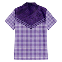 Aloha Hawaii Cowboys Paniolo Family Matching Summer Maxi Dress and Hawaiian Shirt Violet Palaka LT7 - Polynesian Pride