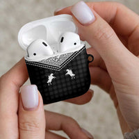 Aloha Hawaii Cowboys Paniolo AirPods Case Black Palaka - Polynesian Pride