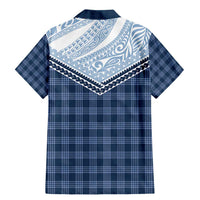 Aloha Hawaii Cowboys Paniolo Family Matching Mermaid Dress and Hawaiian Shirt Navy Blue Palaka LT7 - Polynesian Pride