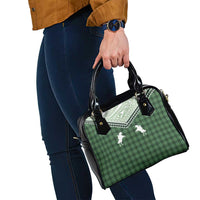 Aloha Hawaii Cowboys Paniolo Shoulder Handbag Forest Green Palaka - Polynesian Pride